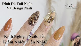 3 Tips Làm Nails Tết Kiếm Siêu Nhiều Tiền Mà Ai Cũng Nên Biết và Đính Đá Trên Móng Tay Đẹp Nhanh