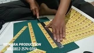 Menara Production - Cetak Stiker Transparan Satuan