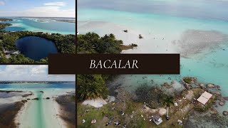 Bacalar, Mexico from drone | cenotes | lagoon