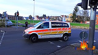 [Mit Hornspiel über die Kreuzung] NEF Bad Hersfeld auf Einsatzfahrt