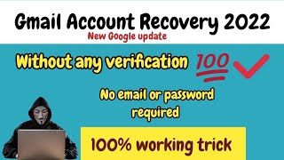 How To Recover Gmail Account Without Phone Number Without Verification Trick 2023 | The Easiest Way