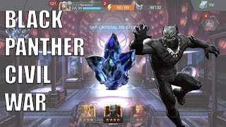 Marvel Contest of Champions | 9 CIVIL WAR BLACK PANTHER CRYSTALS!