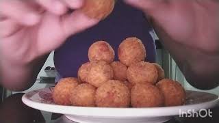 Receita: Bolinha de calabresa - Salgadinho de festa - rápida e fácil - Rende: 120 bolinhas de 10g