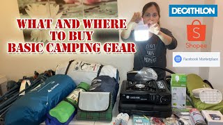 BASIC CAMPING GEAR FOR BEGINNER CAMPERS | Yel Olarte