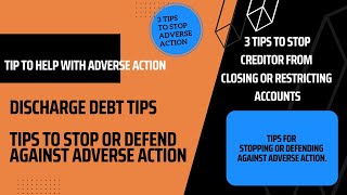 TIPS TO STOP CREDITORS FROM CLOSING OR RESTRICTING ACCOUNTS