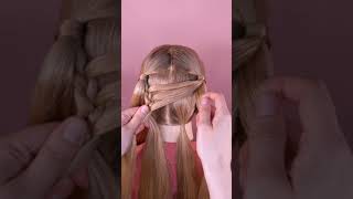 2 ponies  k sath cross  hair style tutorial / plz subscribe kary