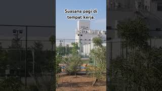 Pagi hari di tempat kerja