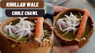 Khullad wale Chole Chawal Palak || Gole Hatti in Chandni Chowk, Delhi #StreetFood