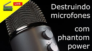 🎬Destruindo microfones com Phantom power