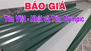 Anh thợ thật thật BÁO GIÁ tôn VIỆT NHẬT và tôn OLYMPIC