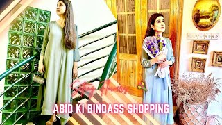 Abid Ki Bindass Shopping 🛍 🛍 Setting Flowers 💐 By Shopukiyo 💐 What I Ate Today Vlog 525