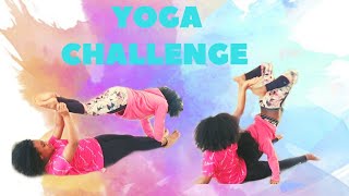 YOGA CHALLENGE // YOGA POSES FOR 2!!! Sisters attempt at yoga poses!!