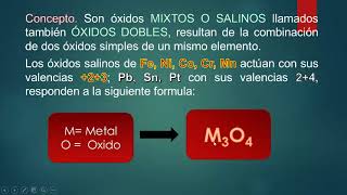 OXIDOS DOBLES O SALINOS