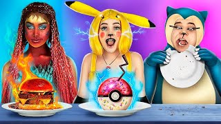 Provocarea Pokemon Food Challenge! Pokemon vs Mâncare! Pikachu în Viața Reală!