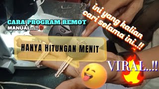 TERBARU‼️//cara program remot manual di mobil daihatsu rocky//(all-jenis mobil)