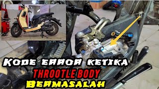 masalah pada sensor sensor throotle body pada motor scoopy, beat, genio