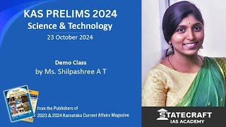 KAS Prelims 2024 - Science & Technology Class by Shilpashree