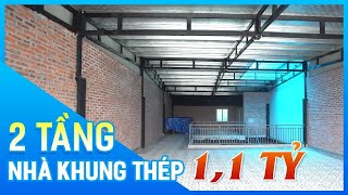 Chỉ 1,1 Tỷ Đã Hoàn Thiện Nhà Hàng 2 Tầng Bằng Nhà Khung Thép: Tiết Kiệm Chi Phí & Tối Ưu Không Gian