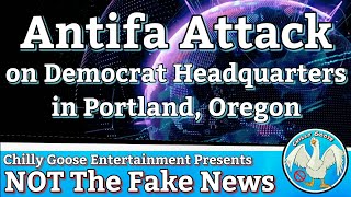 NOT The Fake News / Antifa Attack Democrat Headquarters in Portland, Oregon - when pets bite back!