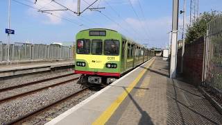 DART 8311+8304+8327 departing from Howth