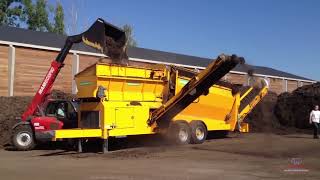 TR Series Mobile Trommel Screen for Various Waste Material