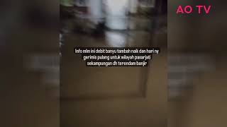 Banjir meluap di  Banjar , banjir rendam rumah & ruas jalan warga! banjir Banjar Martapura