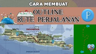 #pixellab Cara Membuat Peta Rute Perjalanan | Cara Membuat garis putus - putus (outline) PixelLab