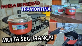 PANELA DE PRESSÃO TRAMONTINA VANCOUVER. Primeiras impressões e dicas de primeiro uso.