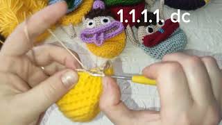 Amigurumi sevimli canavarlar anahtarlık yapımı #herkes #takipet #anahtarlıkyapımı #tığişi