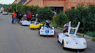 première manche Pfaffenheim 2022 course de caisse à savon