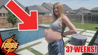 37 WEEKS PREGNANT BELLY UPDATE! | CRAFT 2018 EVENT