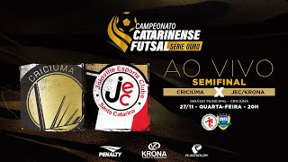 CAMPEONATO CATARINENSE SÉRIE OURO 2024 - SEFIMINAIS - Criciúma Futsal X JEC/Krona