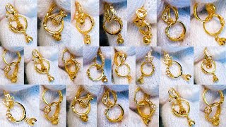 gold stone earrings designs for daily use 2023 \\ earrings gold