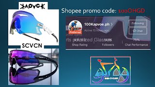 KAPVOE and SCVCN Cycling Sunglasses Unboxing | Shopee promo | Rad Cyclist