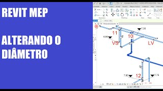 Aula 20 Revit MEP Exemplo Agua Fria, alterando os diametros de acordo com o dimensionamento