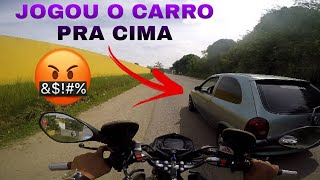 QUASE ME DERRUBOU COM O CARRO!! FECHADA NA BR!!