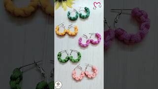 DIY Macrame Earrings 💖 | Making Earrings at Home #shorts