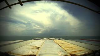 Time-lapse (60x): transit Malacca Strait / arrival Port Klang (Malaysia) [4K / UHD].