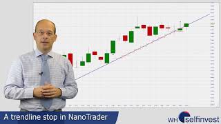 A trendline stop in NanoTrader