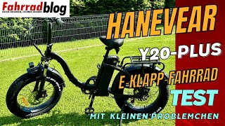 Hanevear Y20-Plus faltbares E-Bike mit FAT-Reifen im Test