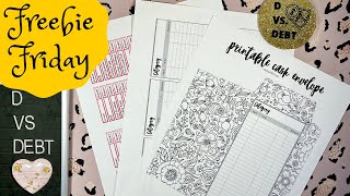 Freebie Friday: budget with me, cash envelope stuffing, & free budgeting tools 💵