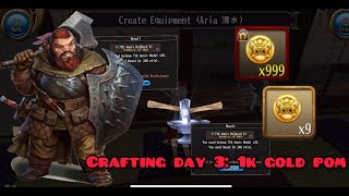 Day 3: Crafting 1,000 gold pom worth of halberds-ToramOnline