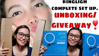 UNBOXING RINGLIGHT(26cm/complete set up) FROM LAZADA | RINGLIGHT CHEAPEST PRICE.