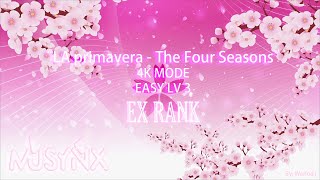 MUSYNX | Song: "LA primavera - The Four Seasons" | 4K MODE | Easy LV 3 | EX RANK