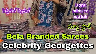 Branded Georgette Sarees💕Bela Brand💕Digital Printed Sarees💕#onlineshopping#partywear #newstock ##