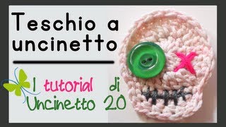 Teschio a uncinetto - Tutorial per Halloween