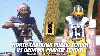 NC PUBLIC SCHOOL VS TOP RANKED PRIVATE SCHOOL FROM GA!!! Mallard Creek vs Prince Ave (GA) Game Recap