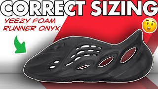 Sizing Guide for YZY Foam RNR Onyx - Watch before ordering the YZY FOAM RNR Onyx #shorts