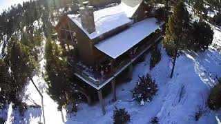 Drone video of cabin