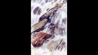 How to Paint a Soft Focus Waterfall in Watercolor | Watercolour Painting